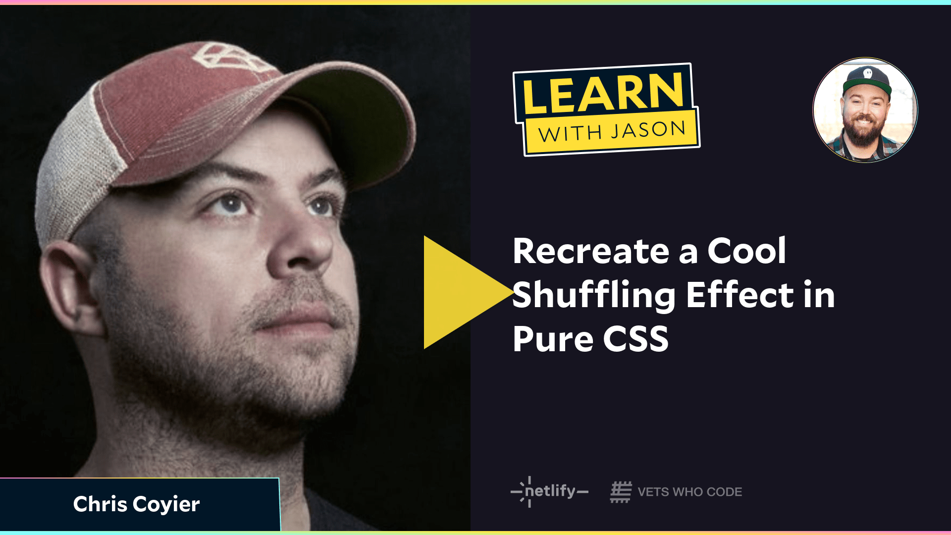 Recreate a Cool Shuffling Effect in Pure CSS (with Chris Coyier)