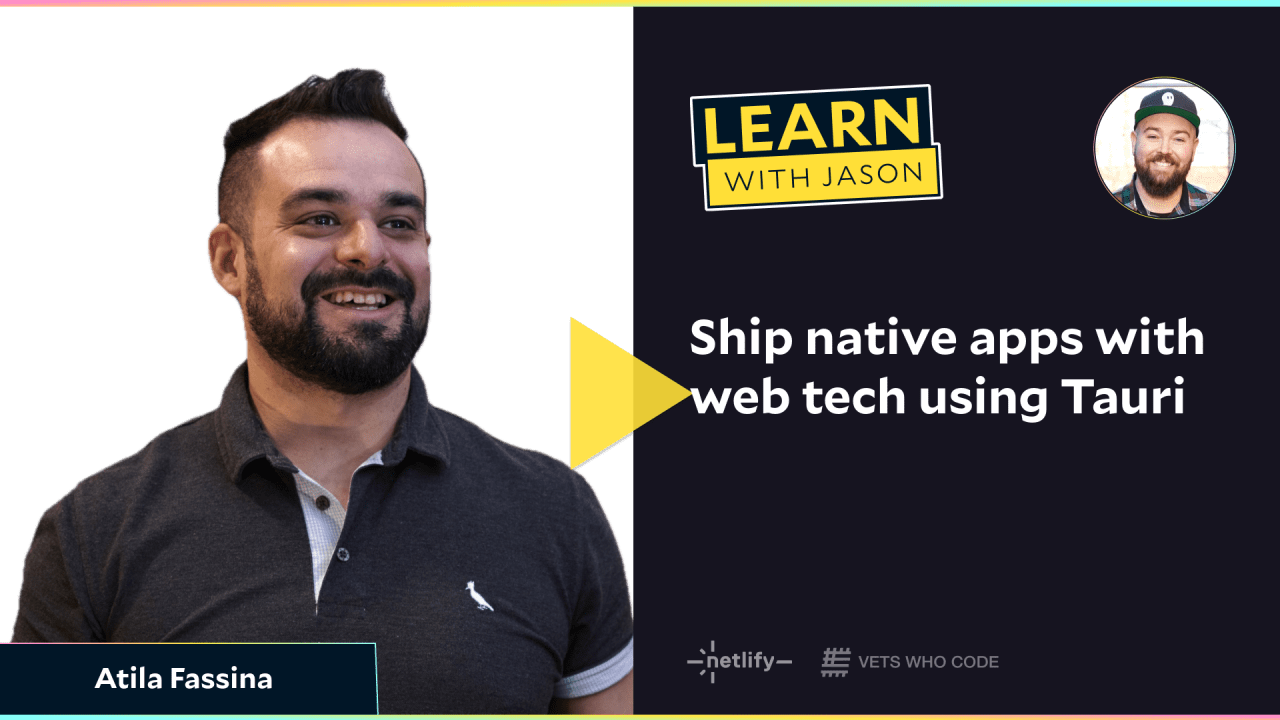 Ship native apps with web tech using Tauri